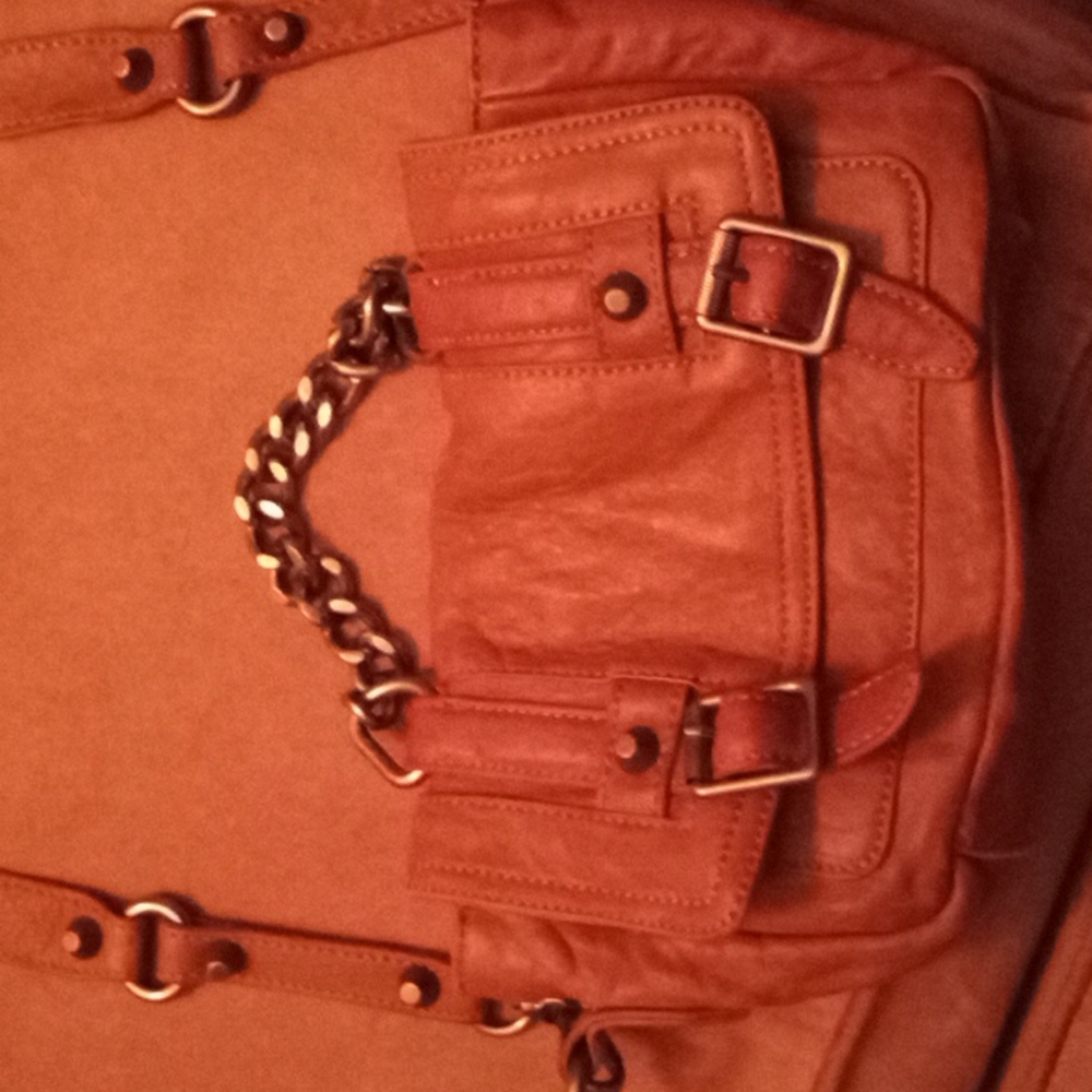 Ash leather crossbody brown purse